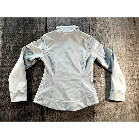 Patagonia Women's Demitasse Floral Soft Shell Grey Fleece Jacket XS - Picture 7 of 9